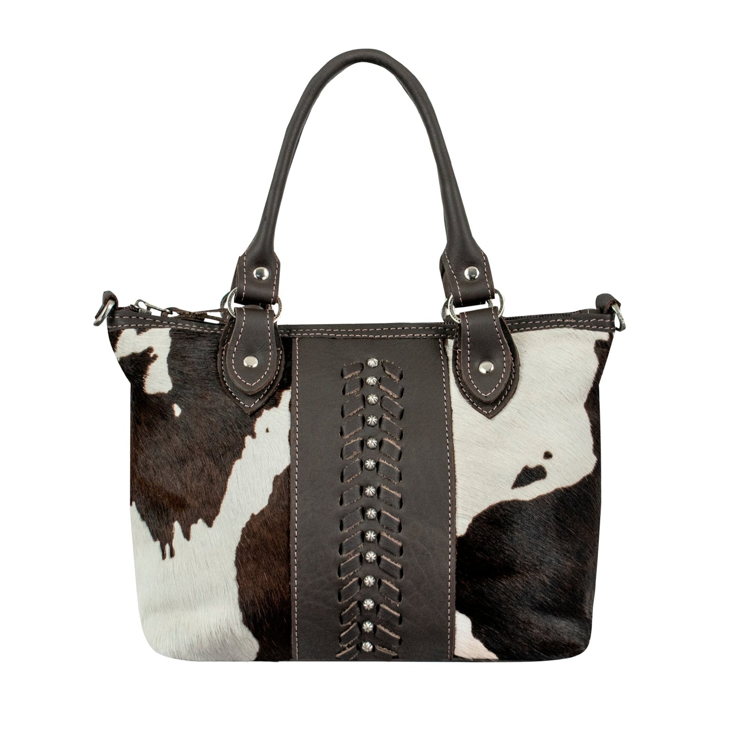 Zip Top Bag/Conceal Carry Pocket/Hair On Hide