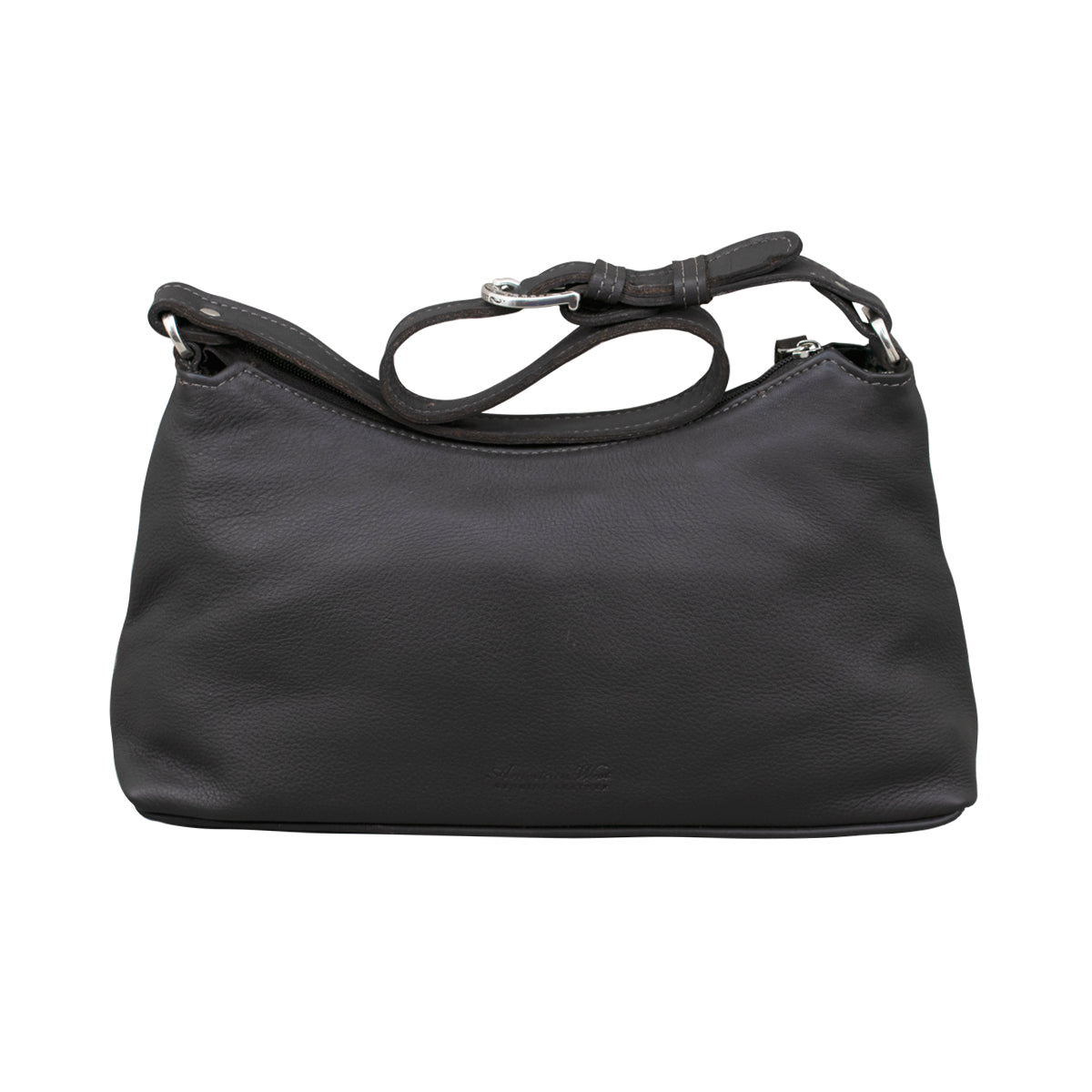 Zip Top Shoulder Bag / Hair On Hide