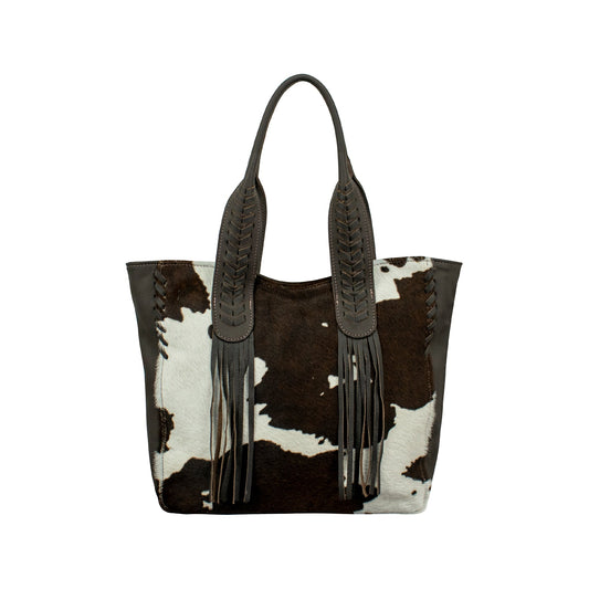CowTown Pony Zip Top Tote/Hair On Hide