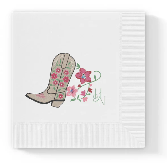 Cowboy Boot Cocktail Napkins