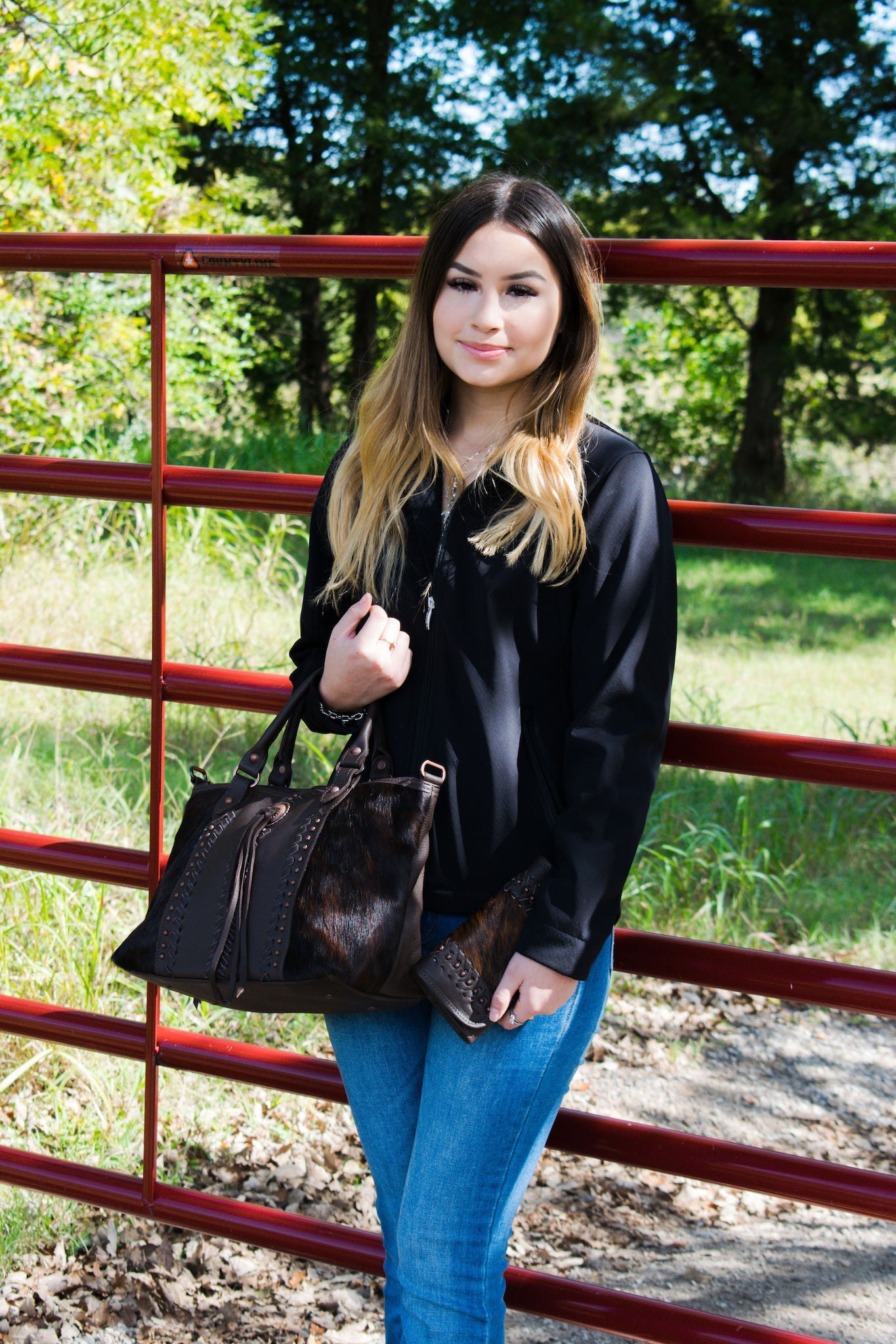 Zip Top Bag/Conceal Carry/Hair On Hide