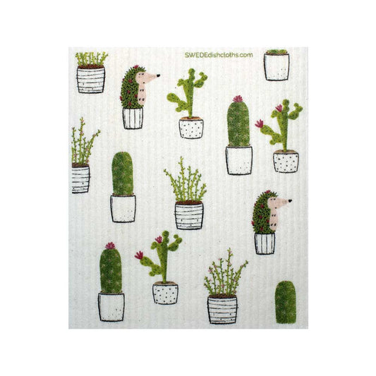 Swedish Dishcloth Cactus Collage