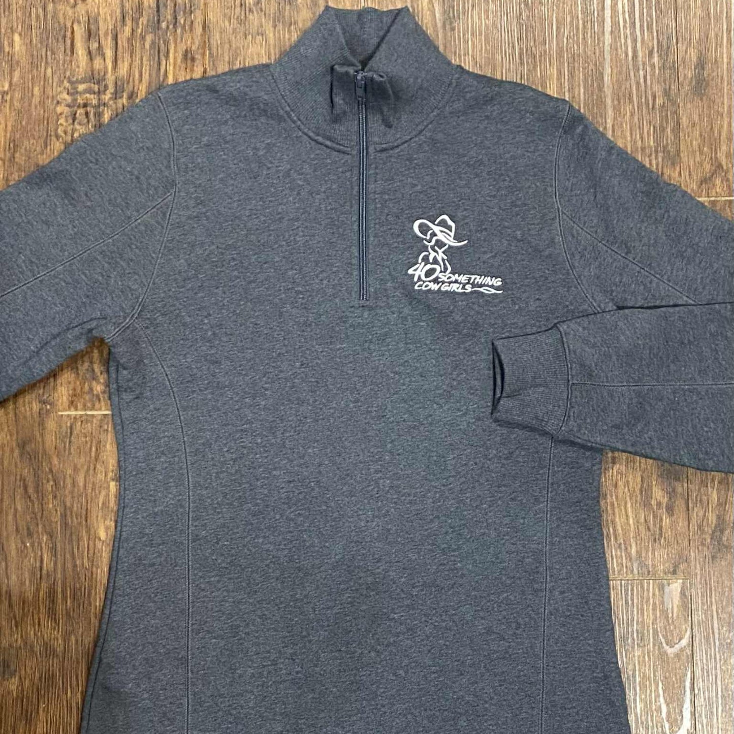40 Something Cowgirls Quarter-Zip Pullover