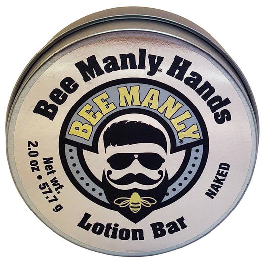 Bee Manly Hands Lotion Bar: Naked