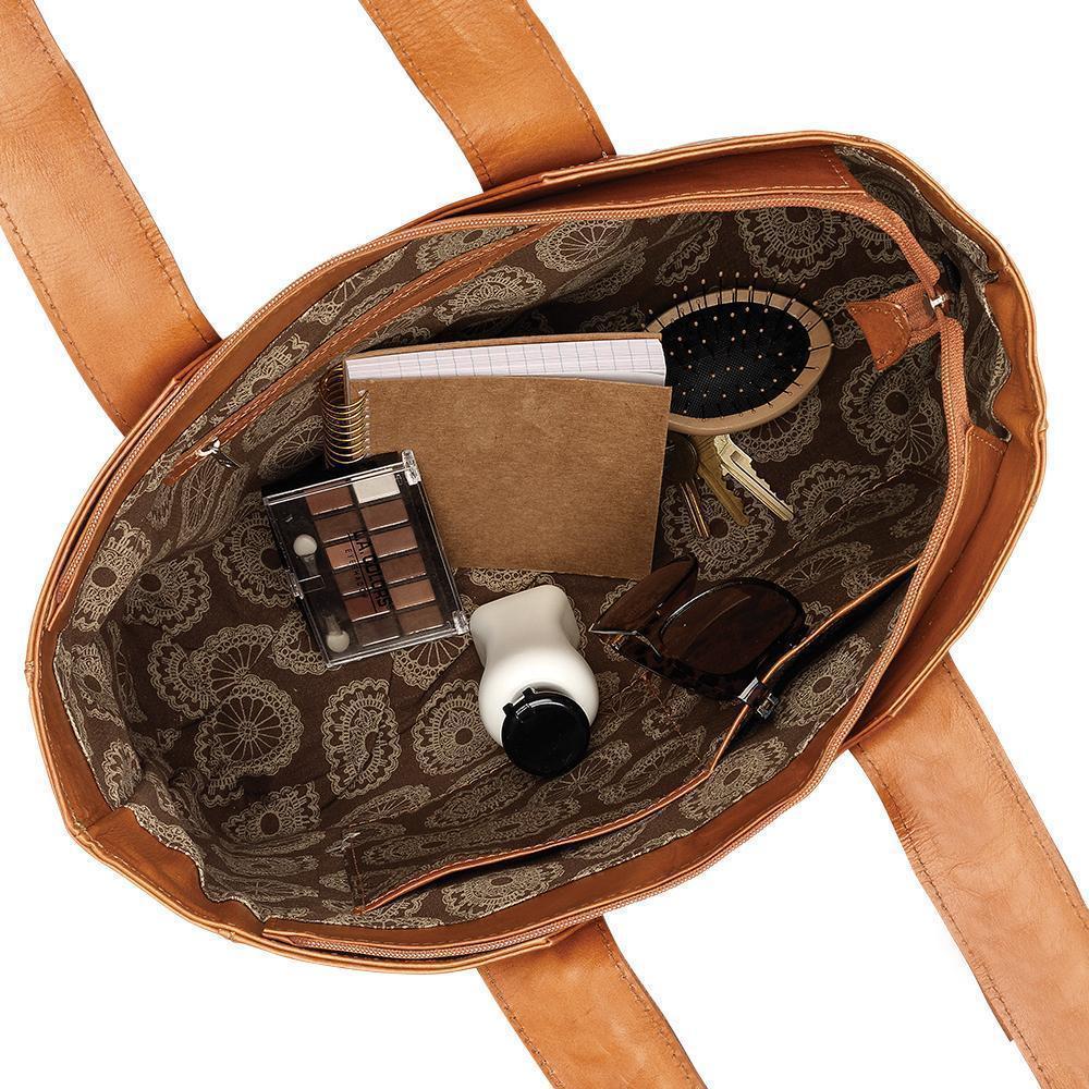 CowTown Pony Zip Top Tote/Hair On Hide