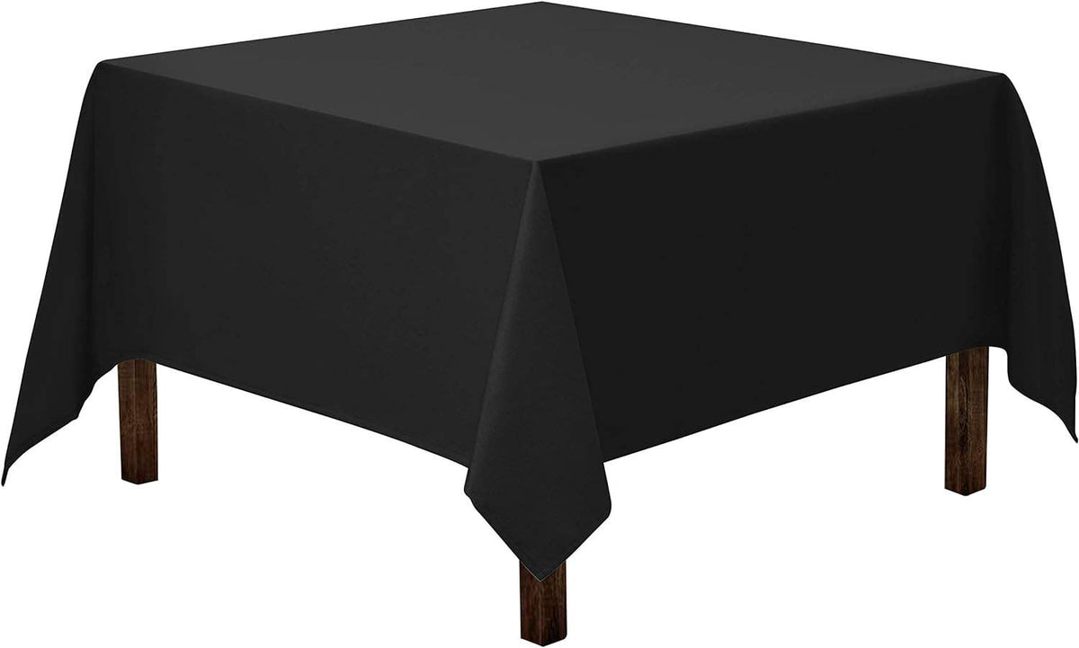 Washable Polyester Square Tablecloth: Orange / 52 x 52 inch Square
