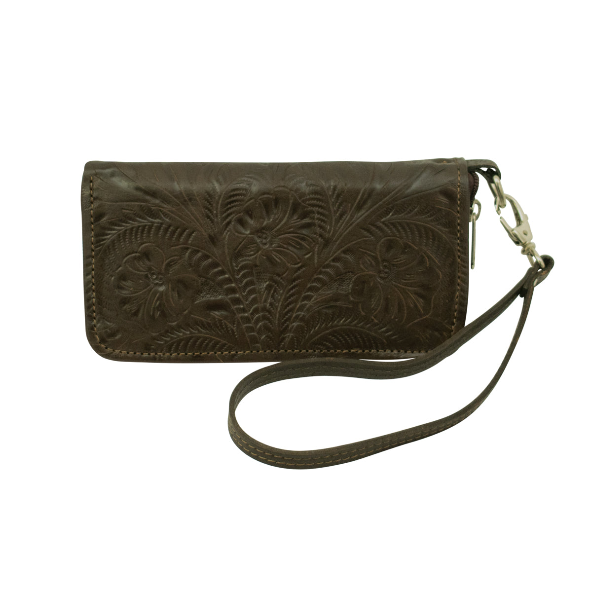 Zip Around Wallet, Genuine Leather