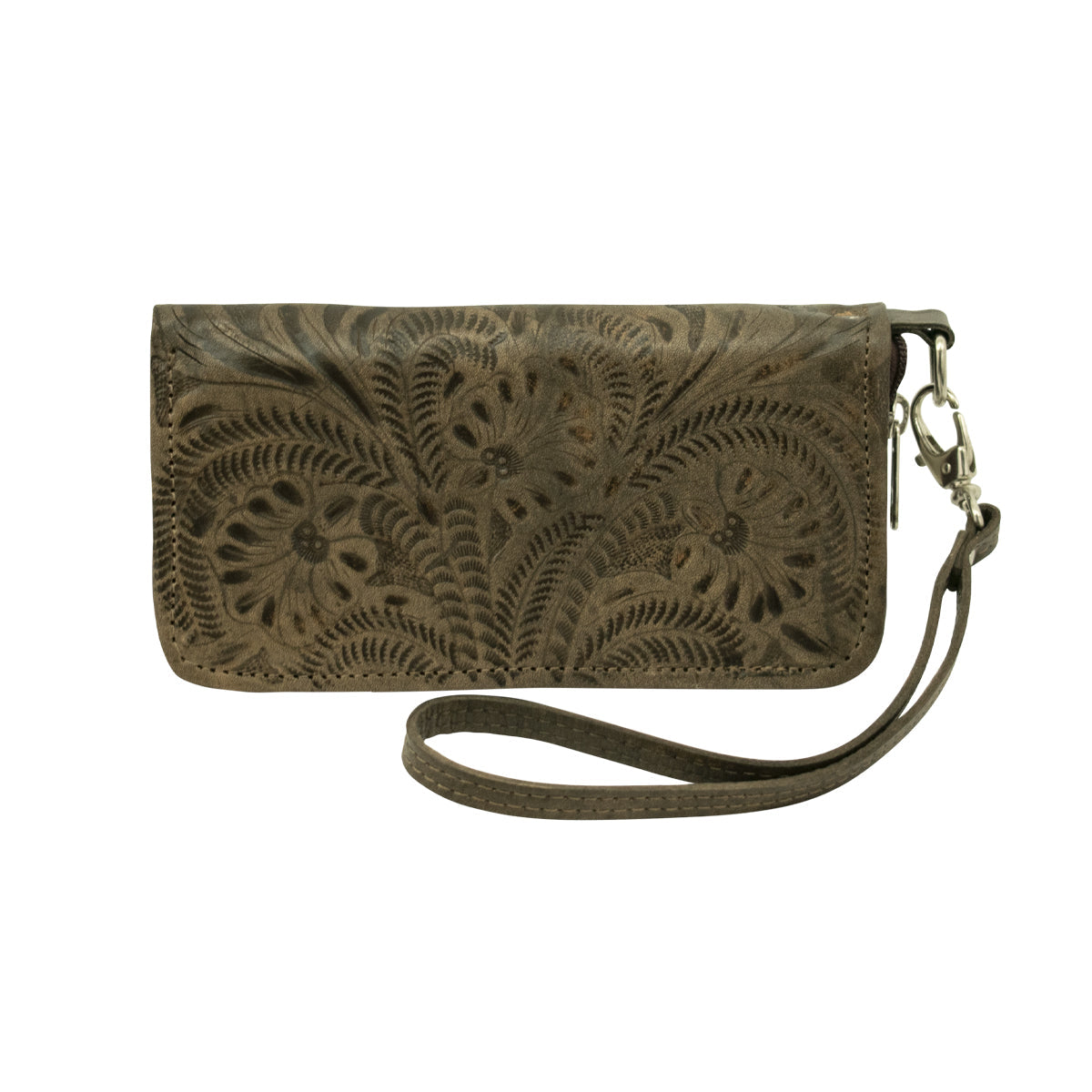 Zip Around Wallet, Genuine Leather