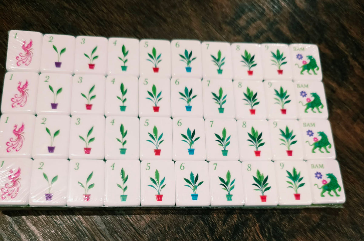 Pretty in Pink Mahjong Tile Set