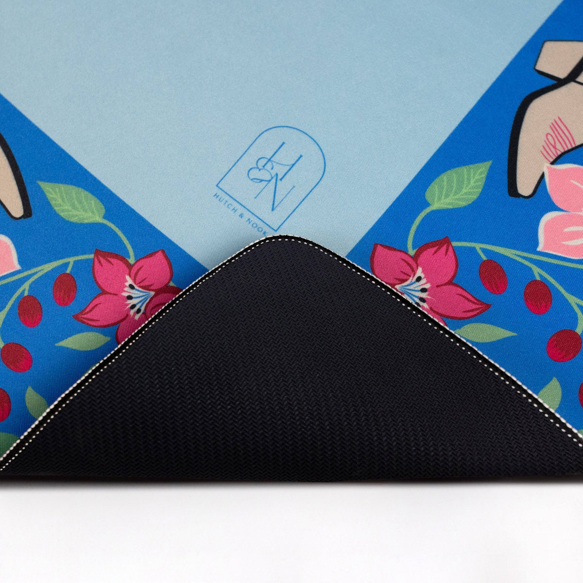 Mahjong Mat, 33" - Blue Cowboy Boot