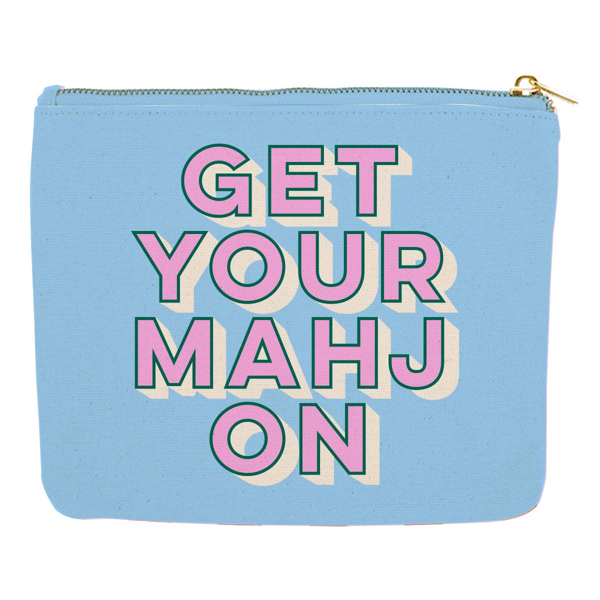 Get Your Mahj On Canvas Pouch