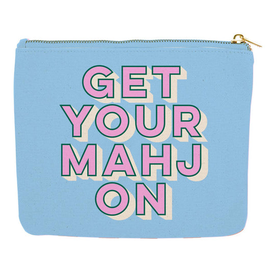 Get Your Mahj On Canvas Pouch