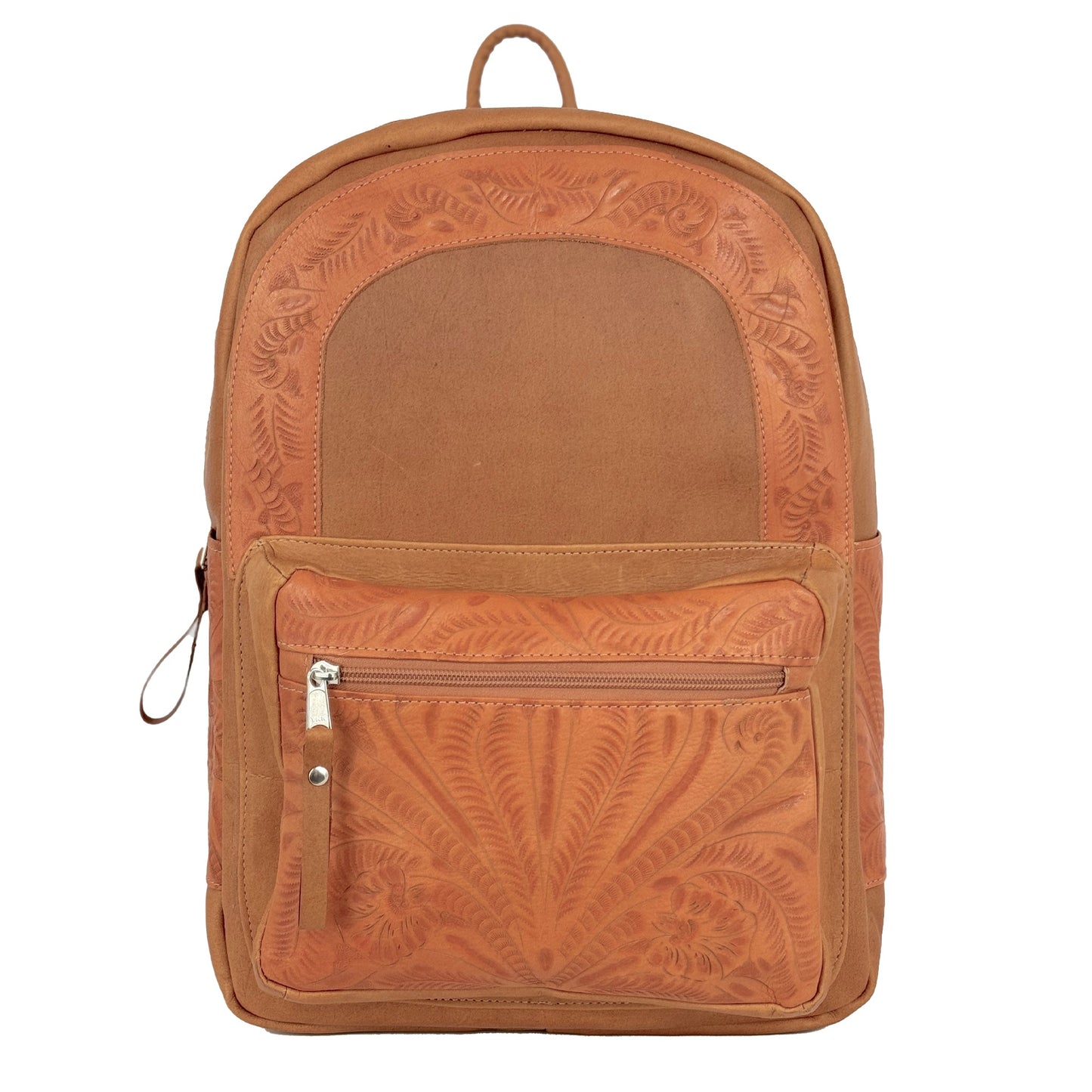 Classic Travel Backpack – Hand Tooled Genuine Leather