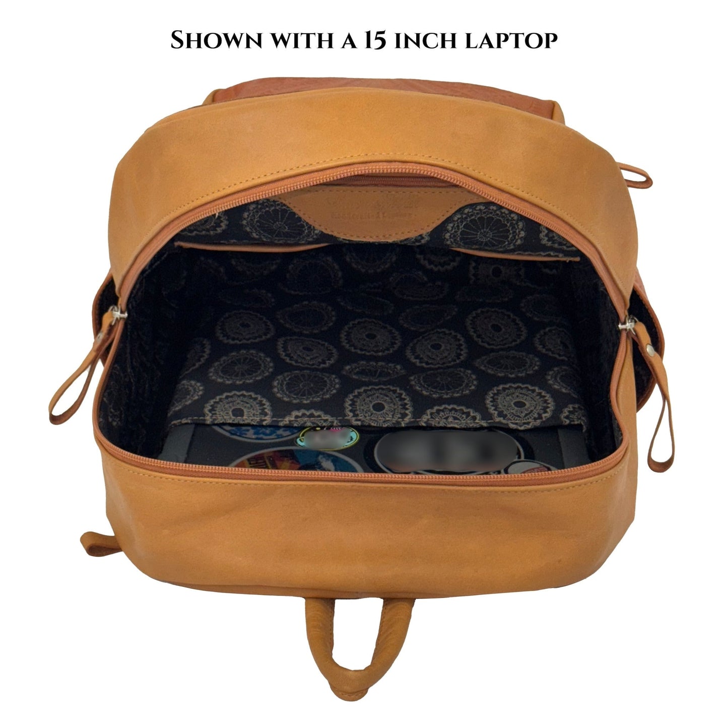 Classic Travel Backpack – Hand Tooled Genuine Leather
