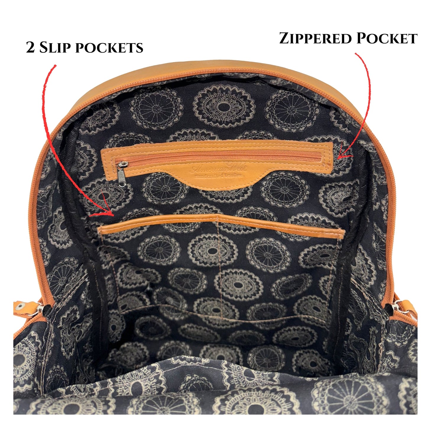 Classic Travel Backpack – Hand Tooled Genuine Leather
