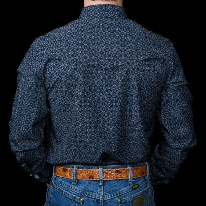 Ferrell Silas Black Geo Print Shirt