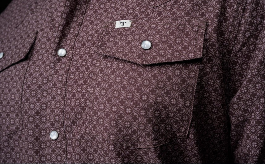Ferrell Silas Brown Geo Print Shirt