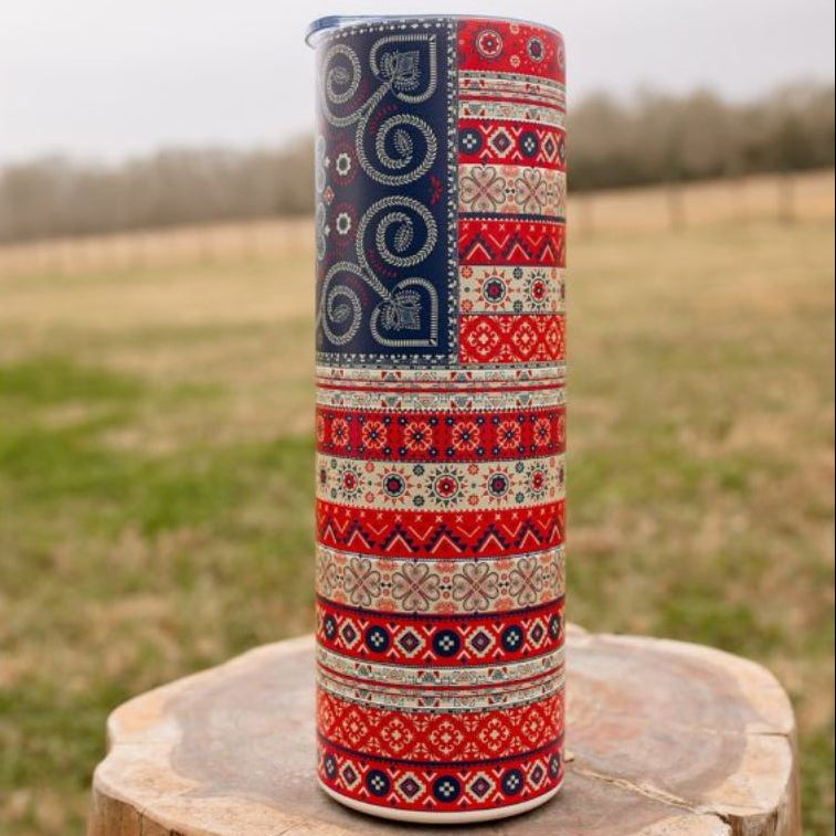 Boho Flag 30 oz Tumbler