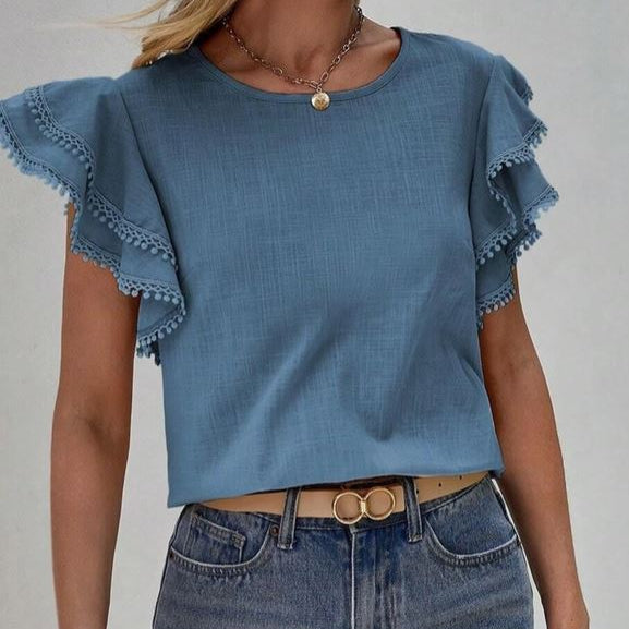 Sahara Breeze Ruffle Top
