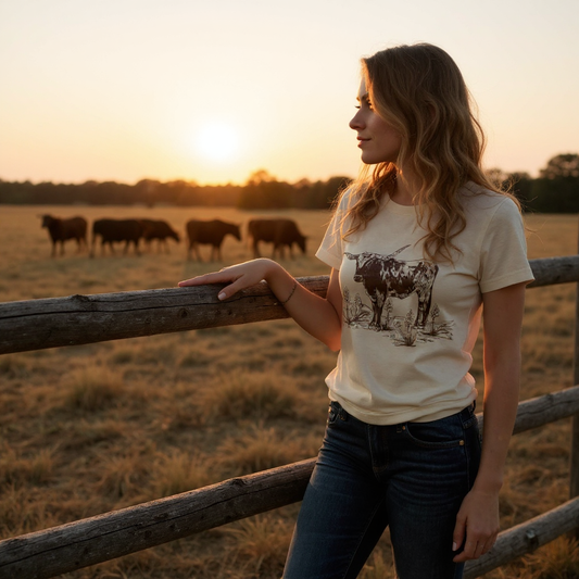 Longhorn Desert Tee