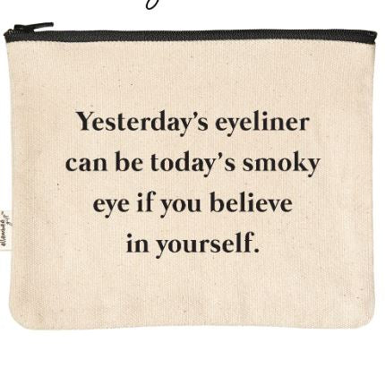 Yesterday's Eyeliner Cosmetic Pouch