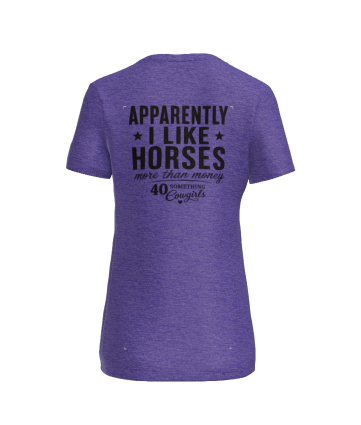 Apparently I Like Horses V-neck Tee, Pre-Order