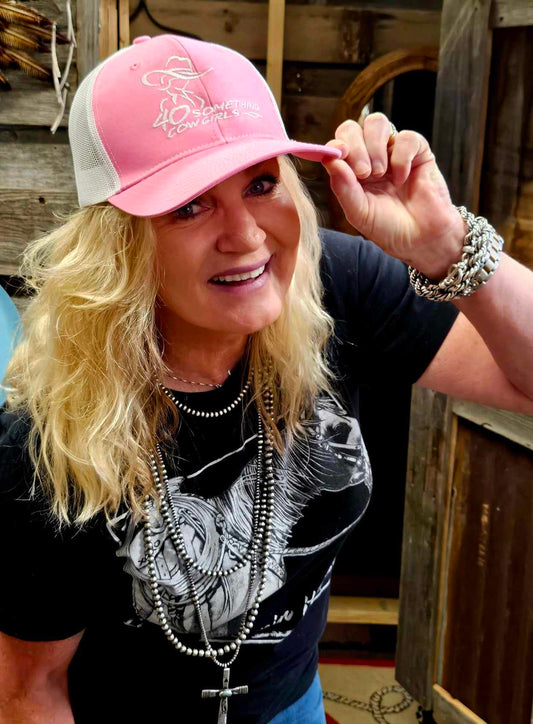 40SC Pink Trucker Ballcap
