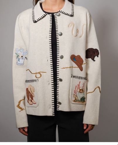 Vintage Western Story Cardigan