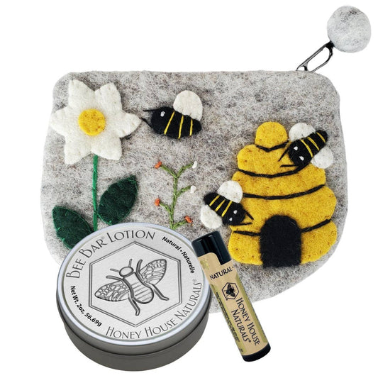Wool Bee Bag Gift Set: Natural