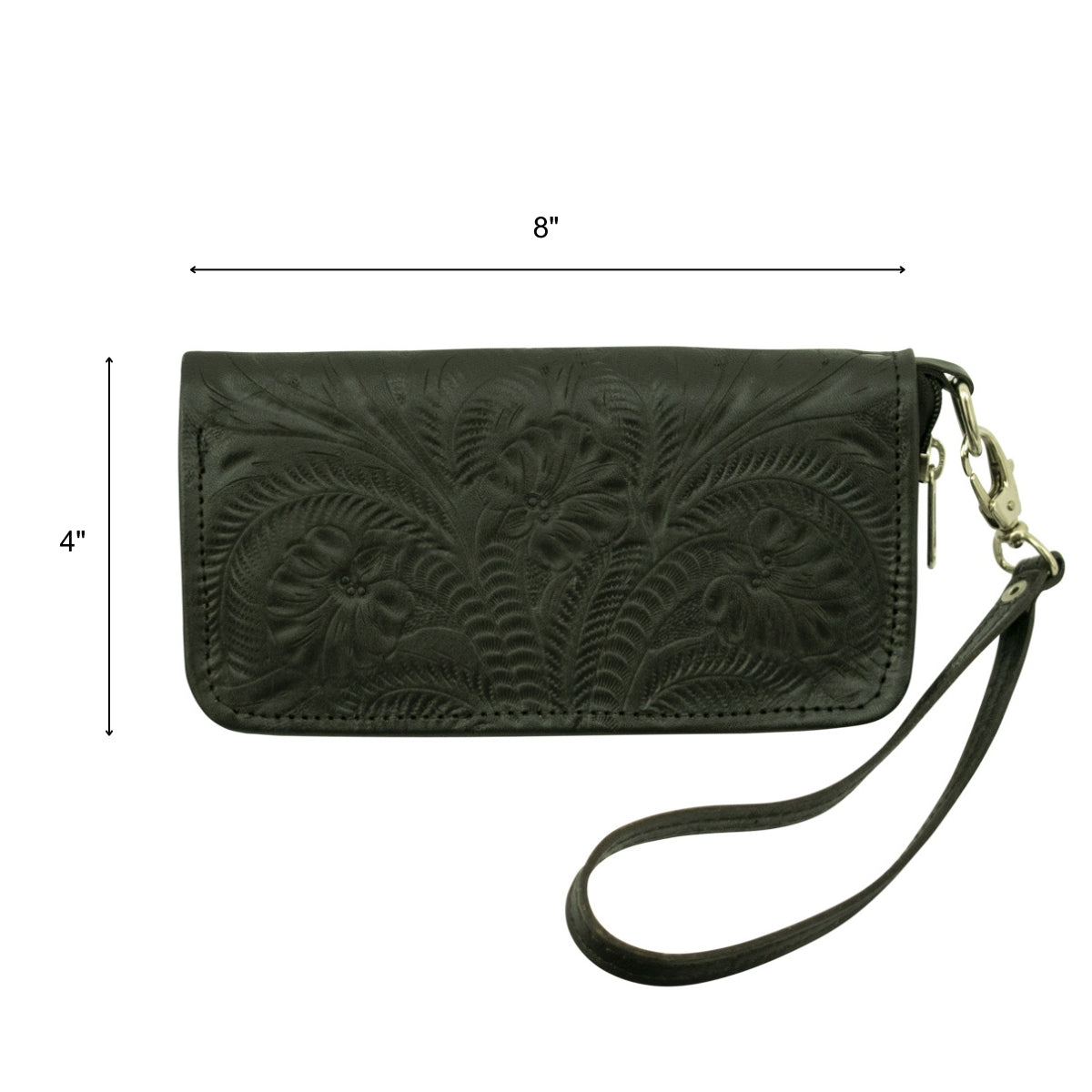 Zip Around Wallet, Genuine Leather