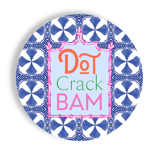 Mahjong Blue Tiles 7" Paper Plates