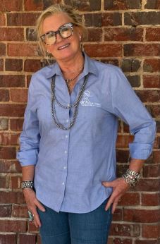 40SC Logo Chambray Blouse