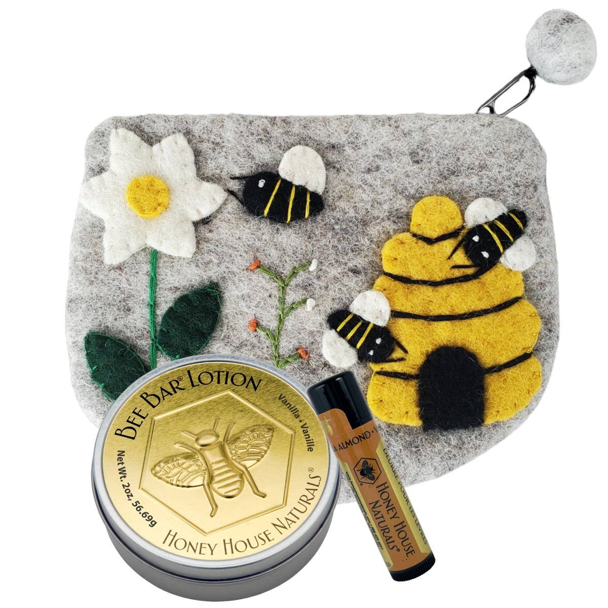 Wool Bee Bag Gift Set: Natural