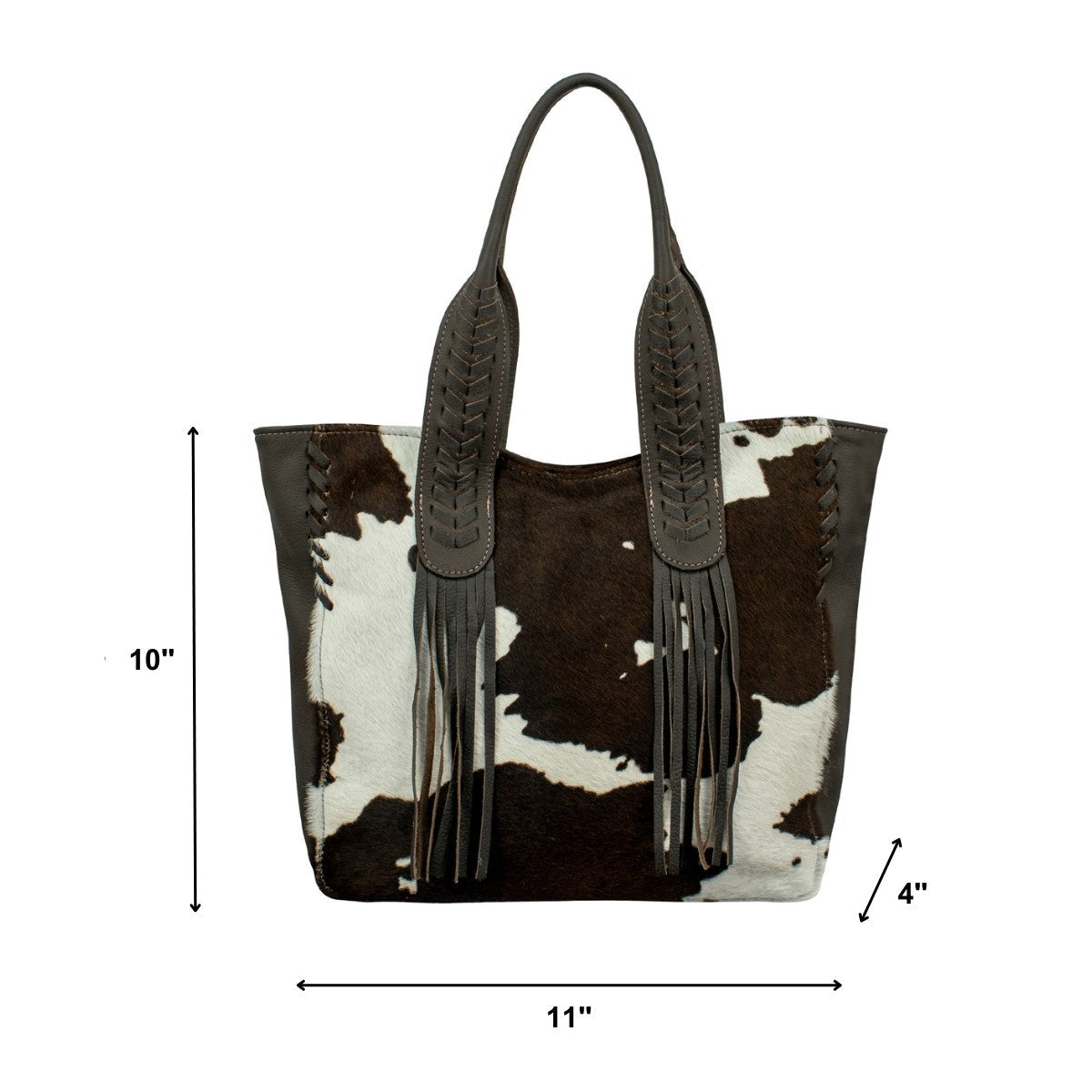 CowTown Pony Zip Top Tote/Hair On Hide