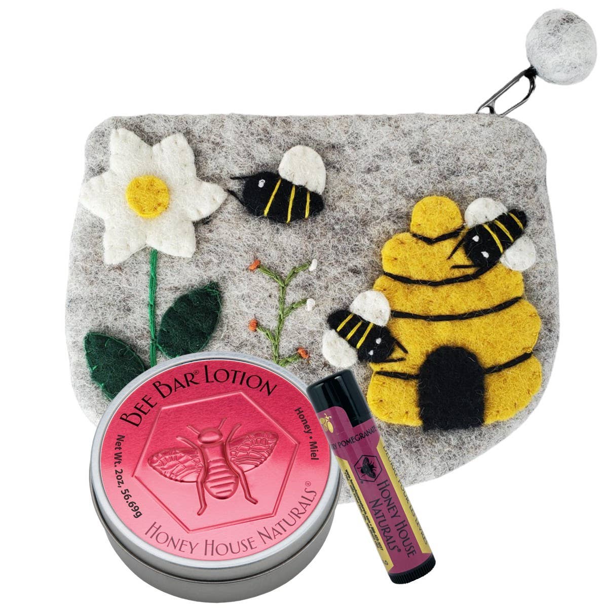 Wool Bee Bag Gift Set, Lavendar