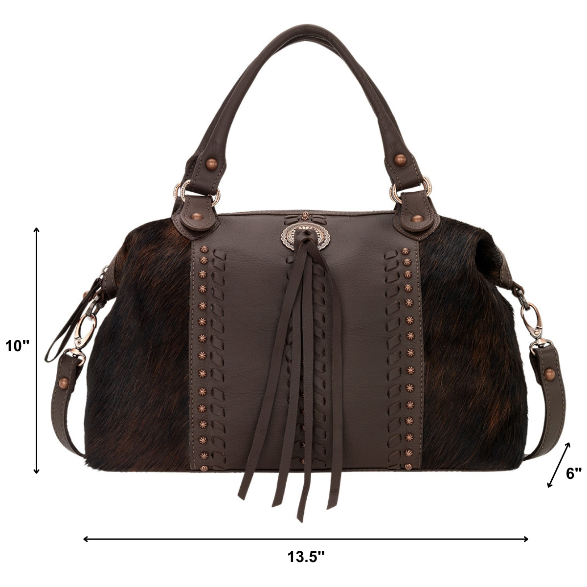 Zip Top Bag/Conceal Carry/Hair On Hide