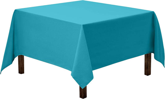 Washable Polyester Square Tablecloth: Caribbean / 52 x 52 inch Square