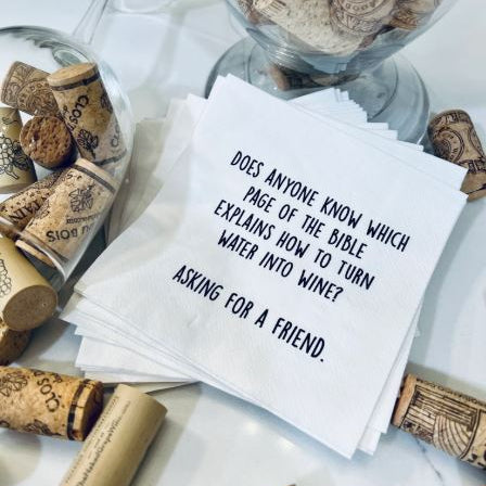 Asking for a Friend Cocktail Napkins