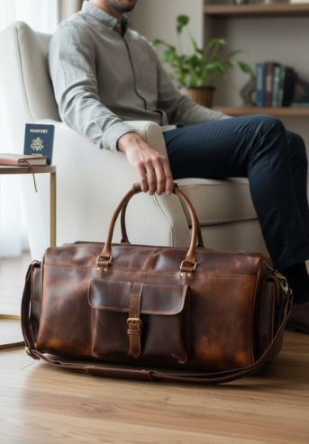 Dakota Voyager Leather Duffle