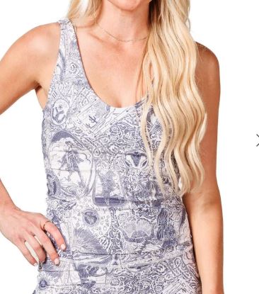 Western Print Navy Tank