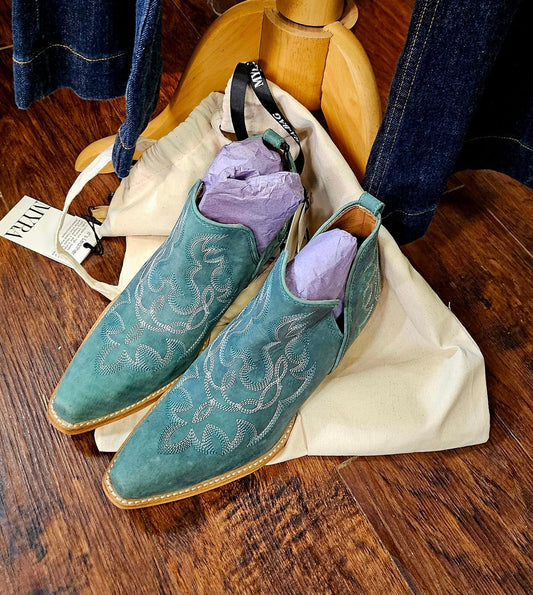 Sassy Turquoise Bootie
