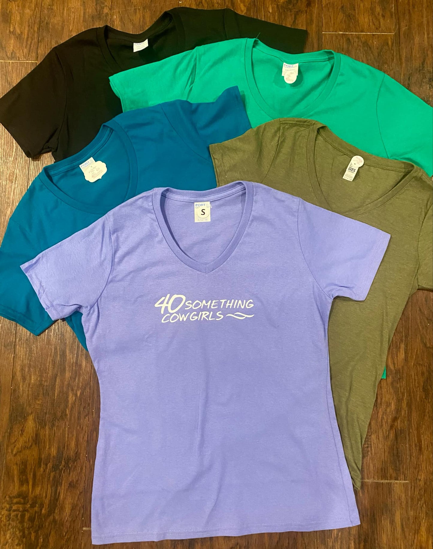 V-Neck Script Tee